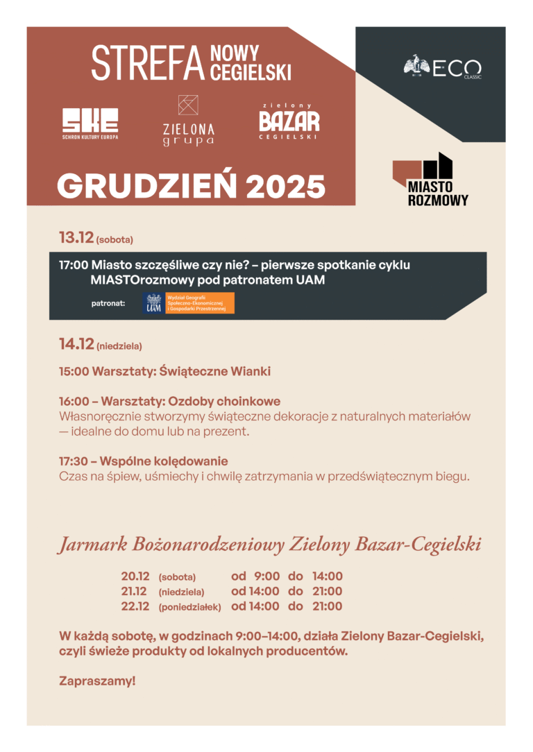 Jarmark Bożonarodzeniowy na Wildzie. Świąteczny weekend w Strefie Nowy Cegielski